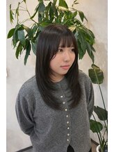 ルーチェ(Lu-che)&nbsp;顔周りレイヤー×黒髪じゃない抜け感ダークブラウンカラー