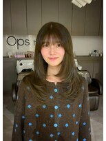 オプスヘアー 西新店(OPS HAIR)&nbsp;髪質改善×レイヤーカット×オリーブベージュ☆