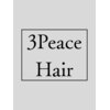 3Peace Hair 恵比寿 メンズ縮毛矯正/メンズ髪質改善/曲がる縮毛矯正のお店ロゴ