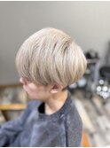 メンズマッシュ×ホワイトベージュ