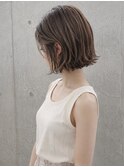 大人可愛いゆるふわボブ