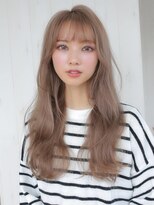 アグ ヘアー イコール 新小岩店(Agu hair equal) 《Agu hair》ハイトーン×ミストバングで最旬トレンドロング