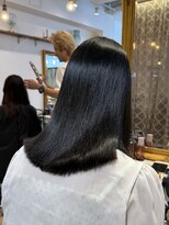 ロンドアベニール 北千住(Lond avenir)&nbsp;ダークパープル/髪質改善/縮毛矯正/オリーブベージュ/北千住