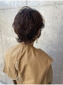 40代からのショートウルフ