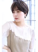 stylist大山）ミニマルショート◎透明感アッシュベージュ