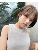 ニュアンスボブ 大人可愛い 小顔カット スロウカラー