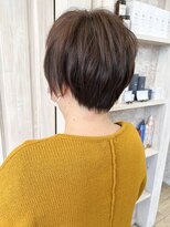 キャアリー(Caary)&nbsp;福山市美容室Caary 大人可愛いショートボブ ピンクベージュ