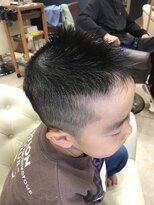 ヘアサロンアンドヘアメイクディー(hair salon hair make D)&nbsp;仙台D　簡単お手入れキッズカットネオスポーツ刈りstyle