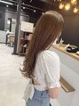 アグ ヘアー ロッソ 福島矢野目店(Agu hair rosso) 透明感のあるミルクティーカラー。。。大好きです♪