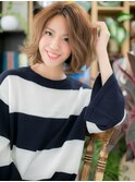ことりベージュ小顔外国人風ボブパーマc5戸田公園20代30代40代