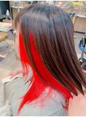 インナーカラー　レイヤー　ウルフ