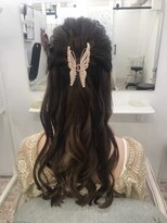 ヘアセットサロン クリアリティ(clarity)&nbsp;サイドまとめハーフアップ