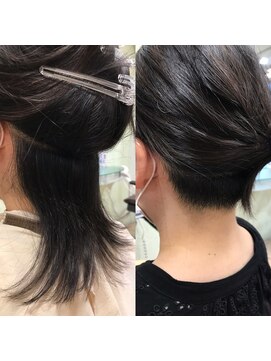 あさひ 襟足周りをスッキリして遊ぶロングスタイル