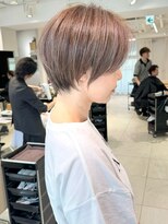 ショートボブ髪型20代30代前髪あり前髪なし面長丸顔【荒牧】AY