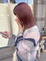 ミニム ヘアー(minim hair)&nbsp;【minim×miku】ブリーチ１回ピンクベージュ