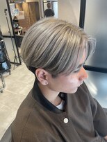 アース 大泉学園店(EARTH)&nbsp;センターパート/メンズカラー/ハイトーンカラー/ブリーチ