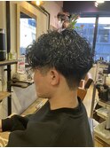波巻きパーマ