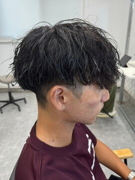 フゥ 宇都宮(FeU) 波巻きパーマメンズパーマメンズヘアツーブロックツイストパーマ