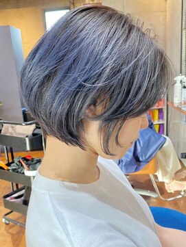 ロダット 横浜(LODAT by little) ブルーグレージュ×ボブ【LODAT横浜】