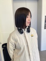 ローレンアオ(LOREN AO)&nbsp;【LOREN AO】ぷつっとボブ/ミニボブ/地毛風カラー/ダークグレー