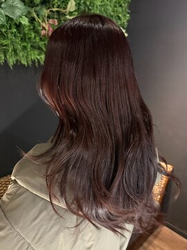 ヘアリゾート粋 ティガ 池袋店(tiga) 艶髪バイオレットブラウン/髪質改善/セミロング