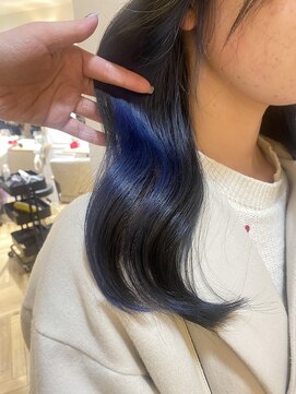トッカ ヘアーラウンジ 日吉店(tocca) ブルーインナーカラー