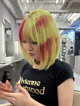 ロテ 名古屋 名駅店(Lote.) ホワイトグレージュ/デジタルパーマ/チェリーブラウン/名古屋