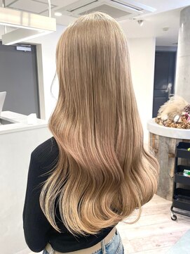 ルーブ トウキョウ(Loob. TOKYO) ハイトーンカラーミルクティーベージュピンクベージュ韓国30代