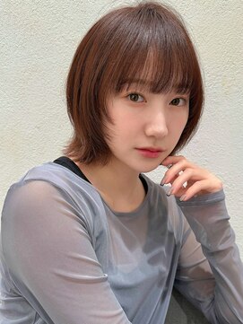 ステアケース 武蔵小杉店(stair:case) ボブルフ大人可愛いココアベージュボブレイヤーフェイスレイヤー