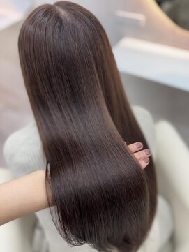 エス(Ess) ワイドバング/ホワイトブロンド[髪質改善/ヘアセット/大宮]