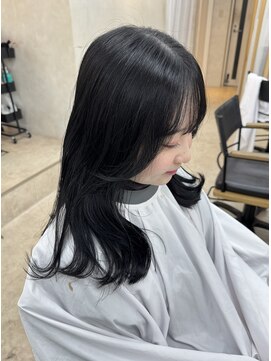 キイ ギンザ(k.e.y GINZA) 艶髪カラー/顔まわりカット