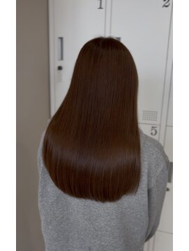 髪質改善カラー／髪質改善／暖色系カラー