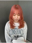 レイヤー×コーラルピンク