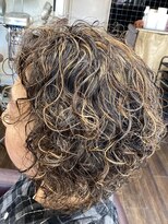 サロン ド アイ ソレイユ(Salon de i Soleil) スパイラル風パーマ&ハイライト!