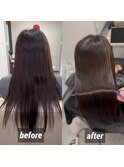 みんなが2度見してしまう髪質改善ストレート〇