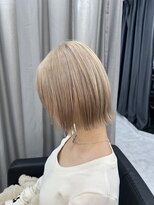 モア シルエ(MoA cilue)&nbsp;タッセルボブ×ミルクティーベージュ【田中】