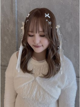 ラビッシー(Ravissy)の写真/《朝7時30分～ご予約OK》海浜幕張徒歩１分ヘアセット専門店◇結婚式参列～ハーフアップ韓国風巻きおろし◎