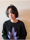 アンニュイなパーマのマッシュボブ