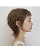 アンリエラ(Unliera)&nbsp;ウルフカット/ハッシュカット/グレージュ/松山美容室