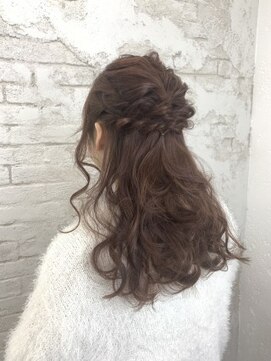 プライズ アイリス 池袋東口店(prize Iris) ハーフアップアレンジ　パーティーヘアセット池袋