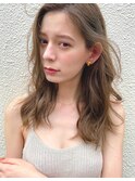 大人可愛い柔らかグレージュと簡単ゆるふわルーズウェーブ☆