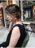 グラデーションマッシュショート