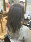 裾カラー　ナチュラルレイヤー