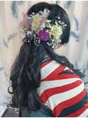 袴着付けとヘアセット