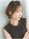大人ナチュラル王道ショートボブ