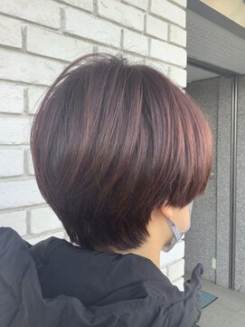 オーガニックエコ 川越(organic+eco) ピンクブラウン×ハンサムショート