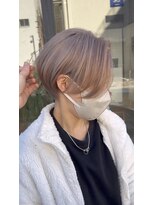 ホヌン 茅ヶ崎(Honnun)&nbsp;上品なハイトーンのくびれハンサムショート/茅ヶ崎