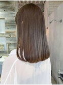 まろベージュ_ハッシュカットフルバングレッドブラウン_ba477542