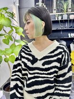 チュダック(ChuDuck)&nbsp;韓国風《ライムグリーン》ハイトーン/ケアブリーチ/ダブルカラー