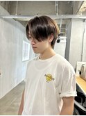 #前下がりショート×センターパート
